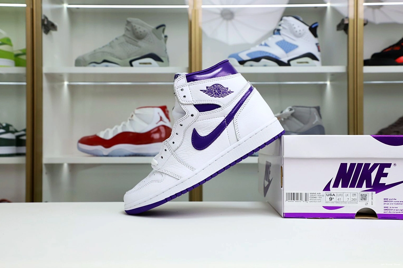 1st Kicks Shoes Jordan BestValue 1 1970 High Air Purple OG Kimikick Court 1202